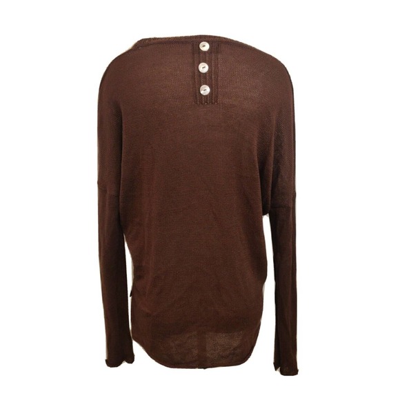 Wooden Ships Paola Buendia Women's Sweater Brown Size S / M Long Sleeve. - Picture 2 of 6